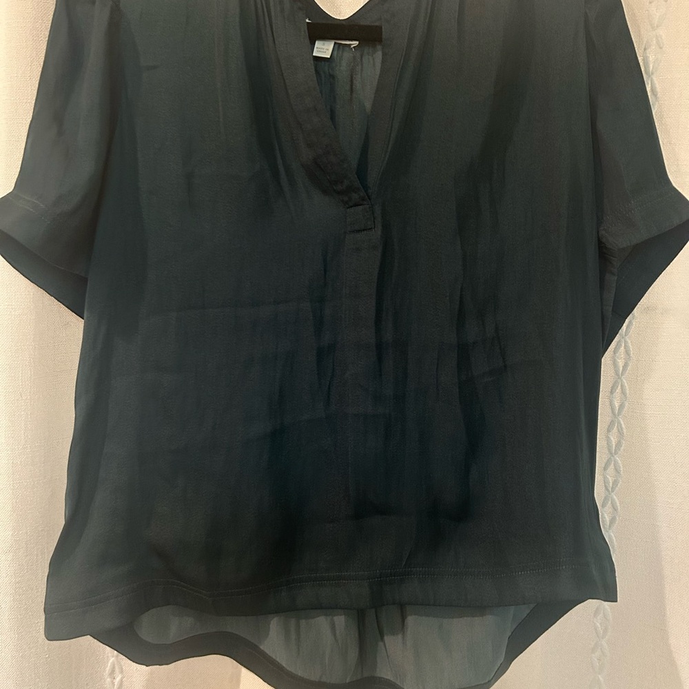 Nine Britton Sheer Black Blouse